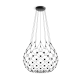 52016 Висечка светилка MESH LED 84x3W 3000K Црна Ф85 Luxen
